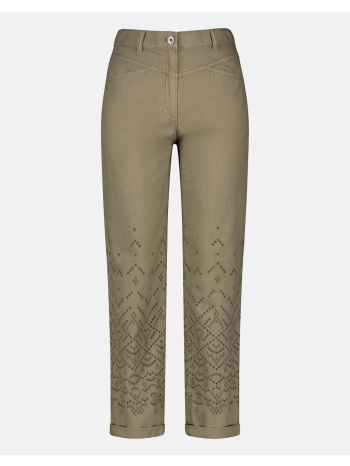 gerry weber pant leisure cropped 222071-66240-96900 olive σε προσφορά