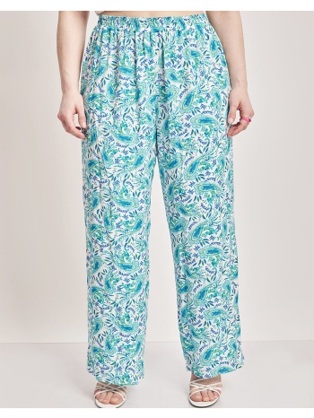 parabita παντελόνι βισκόζης με λαχούρια 012410205947-001