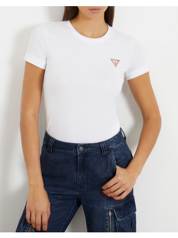 guess ss cn mini triangle tee μπλουζα γυναικειο