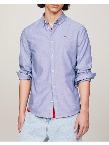 tommy jeans tjm slim stretch oxford shirt dm0dm09594-c87
