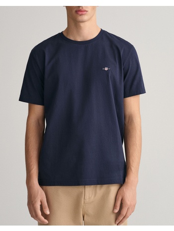 gant μπλουζα κμ reg shield ss t-shirt 3g2003184-433 darkblue