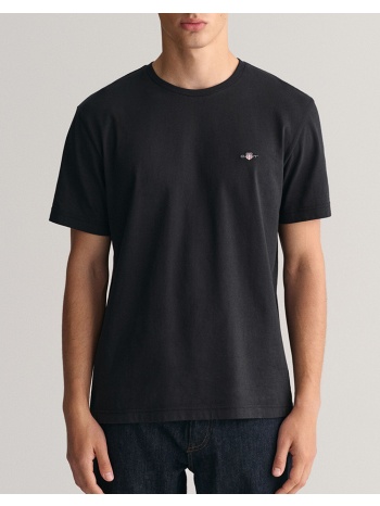 gant μπλουζα κμ reg shield ss t-shirt 3g2003184-5 black
