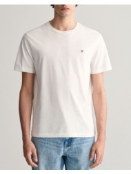 gant μπλουζα κμ reg shield ss t-shirt 3g2003184-110 white