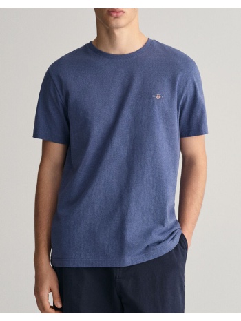 gant μπλουζα κμ reg shield ss t-shirt 3g2003184-902 indigo