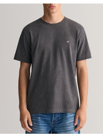 gant μπλουζα κμ reg shield ss t-shirt 3g2003184-95 darkgray