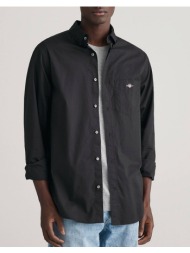 gant υποκαμισο μμ reg poplin shirt. 3g3000100-5 black