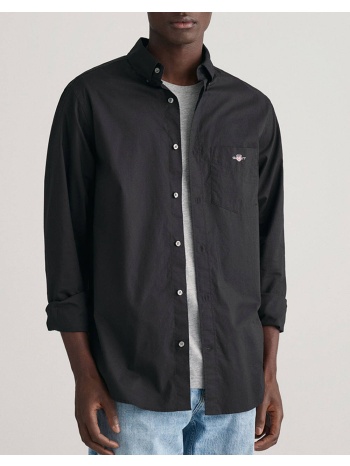 gant υποκαμισο μμ reg poplin shirt. 3g3000100-5 black