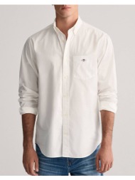 gant υποκαμισο μμ reg poplin shirt. 3g3000100-110 white