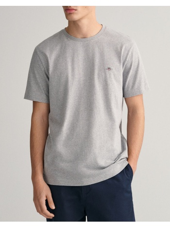 gant μπλουζα κμ reg shield ss t-shirt 3g2003184-93 gray