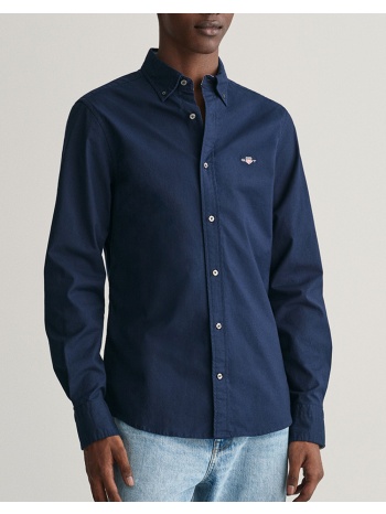 gant υποκαμισο μμ slim oxford stretch shirt 3g3230115-410