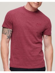 superdry adlts d1 ovin essential logo emb tee μπλουζα ανδρικο m1011245a-9ow redwine