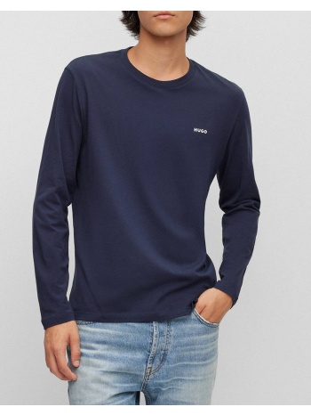 hugo μπλουζα jersey derol222 50466159-405 darkblue