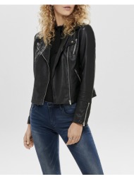 only onlgemma faux leather biker otw noos 15153079-black black