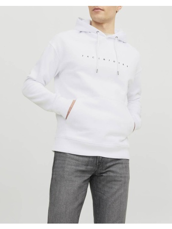 jack&jones jjestar jj sweat hood noos 12233972-white white