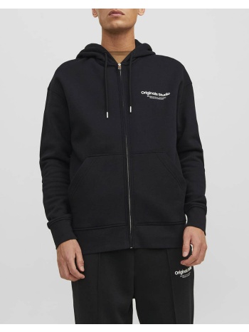 jack&jones jorvesterbro sweat zip hood noos 12241691-black