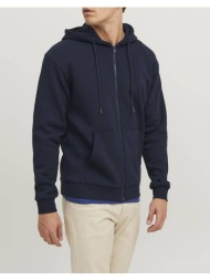 jack&jones jjebradley sweat zip hood noos 12249342-navy blazer darkblue