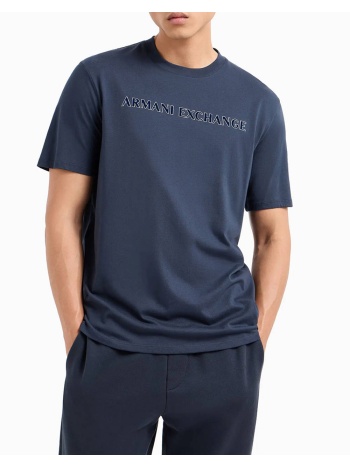 armani exchange t-shirt 6dztbdzj3vz-1510 navyblue