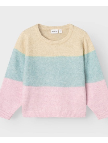 name it nmfnasille ls knit box 13233163-summer sand multi