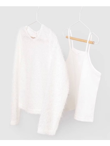 mayoral μπλουζα μακ/κη φαντασια 07006-77 ecru σε προσφορά