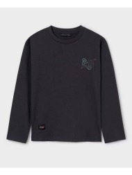mayoral μπλουζα μακρ/κη `racers` 07089-49 darkslategrey