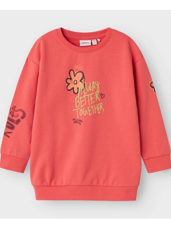 name it nmfnoelle rlx sweat tunic box bru 13233043-rose of