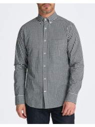 gant υποκαμισο μμ reg poplin gingham shirt 3g3000120-5 black
