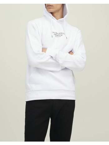 jack&jones jprbluarchie sweat hood noos 12216335-white white