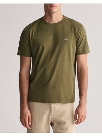 gant μπλουζα κμ reg shield ss t-shirt 3g2003184-301 olive