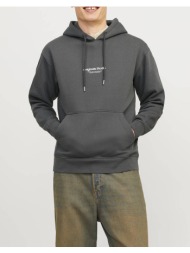 jack&jones jorvesterbro sweat hood 12241687-iron gate darkgray