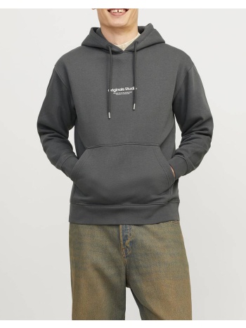jack&jones jorvesterbro sweat hood 12241687-iron gate