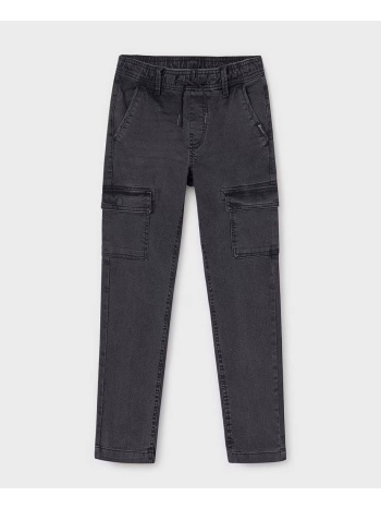mayoral παντελονι denim jogger cargo 07534-59 darkgray σε προσφορά