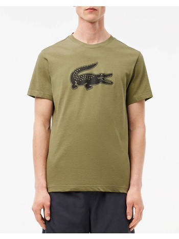 lacoste μπλουζα κμ tee-shirt 3th2042-3hk khaki