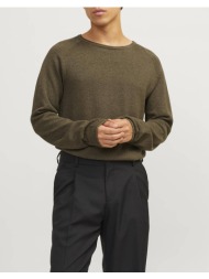 jack&jones πλεκτο jjehill knit crew neck noos πλεκτο 12157321-canteentwist darkolivegreen