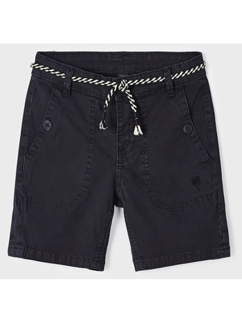 mayoral βερμουδα κορδονι ζωνη 3233-91 black