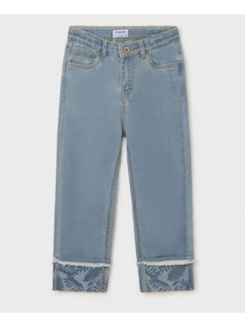 mayoral παντελονι cropped τζιν 6580-85 denimlightblue