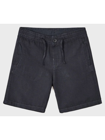mayoral βερμουδα λινο ξεβαμμενη 3221-67 jetblack