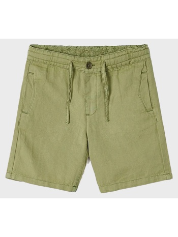 mayoral βερμουδα λινο ξεβαμμενη 3221-68 khaki