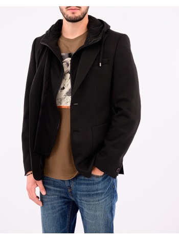 david hector σακακι με κουκουλα 08.34.hood blazer-black σε προσφορά