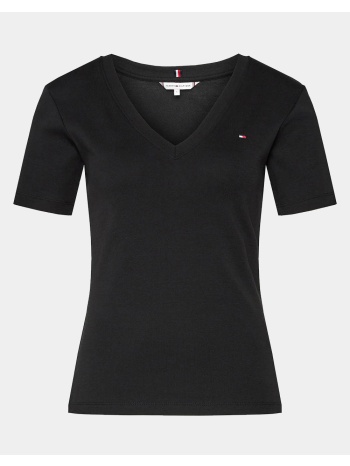 tommy hilfiger new slim cody v-neck ss ww0ww40584-bds black
