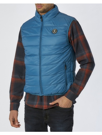 lexton amaniko mπουφαν 05.34.puffer vest-indigo skyblue σε προσφορά