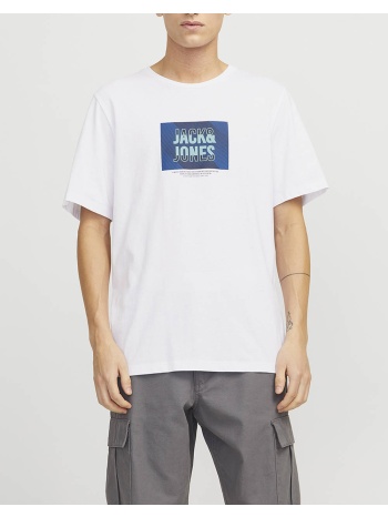 jack&jones jjhudson tee ss crew neck ln 12268477-white white σε προσφορά