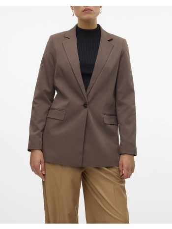 vero moda vmnila ls slim blazer noos 10320915-chocolate