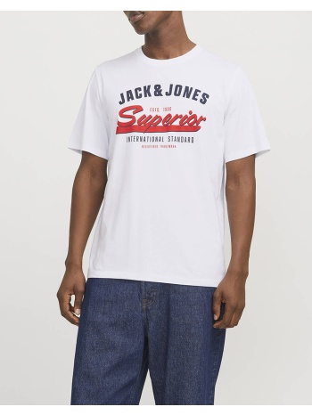 jack&jones jjelogo tee ss o-neck 2 col ss25 sn σε προσφορά