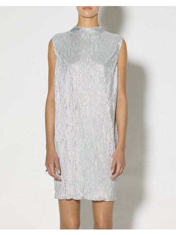 something snnadia sl highneck mini dress - mch