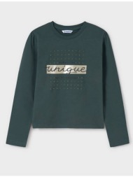 mayoral μπλουζα μακρυμανικη basic 00830-27 darkgreen
