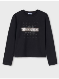 mayoral μπλουζα μακρυμανικη basic 00830-31 jetblack
