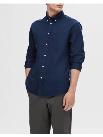 selected slhregrick-ox shirt ls noos 16077359-moonlit ocean