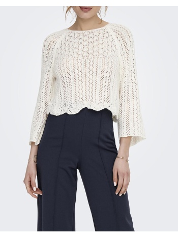 only onlnola life 3/4 pullover knt noos 15233173-cloud