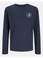 jack&jones jjeswift tee ls noos jnr 12258973-navy blazer navyblue