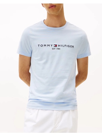 tommy hilfiger tommy logo tee mw0mw11797-c1o ciel